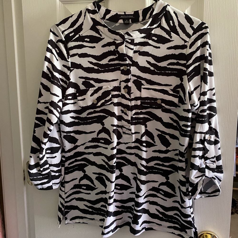 Zebra print blouse